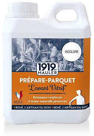 1919 BY MAULER - Fond dur parquet et meuble bois incolore - Incolore - 2,5L - phase aqueuse Ecolabel - Idéal avant vitrificateur ou vernis bois