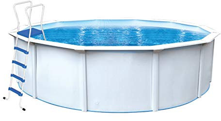 Milo SRL Piscine hors sol ronde en aluminium Steel Plus Ø 4,60 H 1,20 m