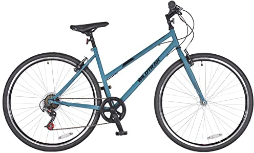 Wildtrak - Stahl-Trekkingrad, Erwachsene, 700C, 6 Gänge - Grün
