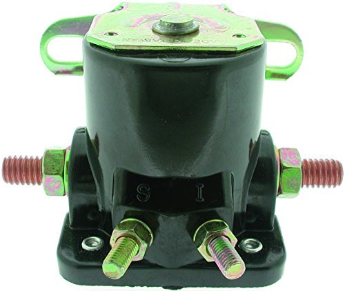 GREENSTAR - Relais De Démarreur Solénoïde Universel - Pièce De Remplacement Adaptable - Fixation Latérale - Branchement 4 Bornes De Ø 7,95mm