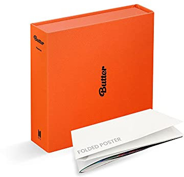 Bangtan Boys BTS BUTTER Album Peaches version [with Extra Lenticular Photocard and Sticker] (Pre-Order limited Poster (Folded))