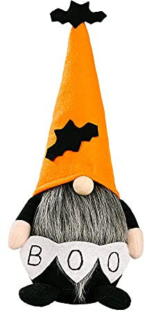 Yonphy Halloween Zwerg Plüsch Deko Zwerg Puppe Gesichtslose Puppe Zwerge Ornamente für Halloween Zu Hause Dekoration