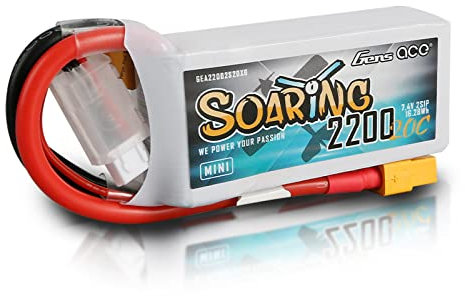 Gens ace 2s lipo Shorty 2200mAh 7.4 V Akku Pack mit XT60 Stecker für Flugzeughelikopter Speziell für mittelgroße Crawler