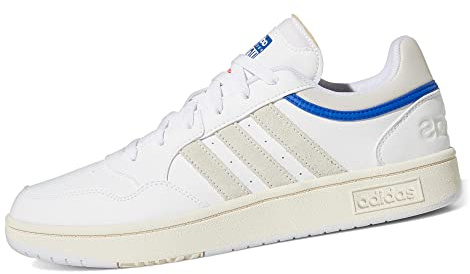adidas Men's Hoops 3.0 Trainers, Ftwr White Chalk White Core Black, 9.5 UK