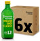 Kloster Kitchen Bio Ingwer Shot Classic 12SHOTS 6 x 360 ml mit echten Ingwerstückchen I Ingwershot vegan I 12 Shots je Glasflasche I süß-scharf ohne Zusatzstoffe (inkl. 1,50€ EINWEG Pfand)