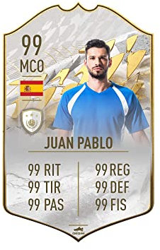 Oedim Carta de Fútbol Personalizada Diseño Icono, 21x33,5cm, Fabricado en PVC 5mm, Divertida y Original
