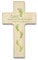 Uljö Kinderkreuz Holzkreuz ''Gott segne und behüte dich'' Füße blau (grün), 9x15 cm