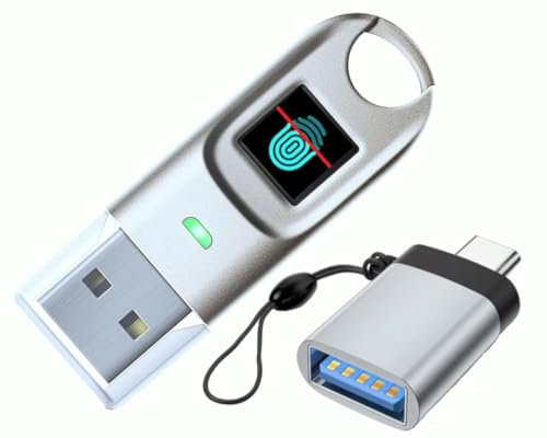 Llave USB FIDO2 y Certificado Digital ChipNet FIDO2 ID BioPass. Alta Seguridad protegida por Huella. Empresa Española con Asistencia Personal, Plata Metalizada