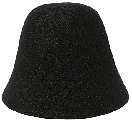 GUOCU Sombreros de Pescador de Lana Vintage para Mujer Bucket Hat Invierno Sombreros de Cubo de Punto Sombrero Campana Sombrero de Lavabo de Punto Gorro de Punto Sombrero Estilo B