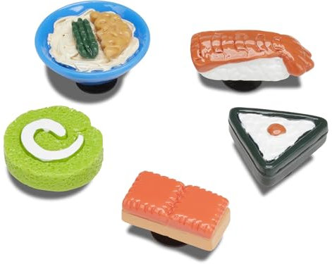 Crocs Unisex-Bäcker-Schuh-Anhänger, 3D-Mini-Sushi-Party, Einheitsgröße