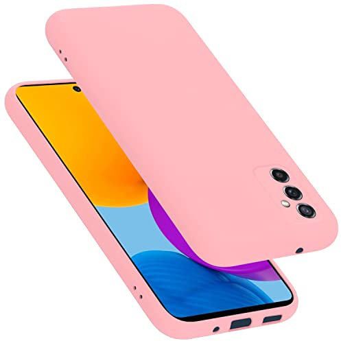 Cadorabo Hülle kompatibel mit Samsung Galaxy M52 5G Hülle Silikon Handyhülle für Galaxy M52 5G Case aus flüssigem Silikon- Kratzfeste und stoßfeste dünne TPU Schutzhülle - Liquid PINK