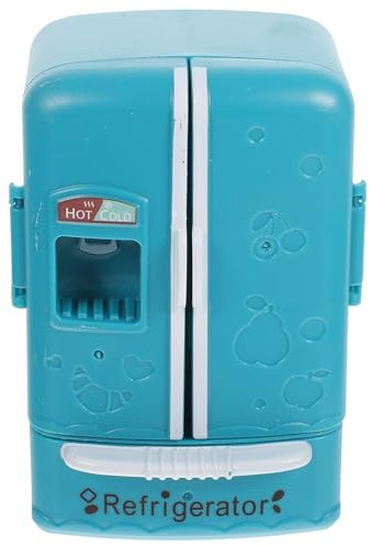 MAGICLULU Mini Refrigerador De Juguete Casa De Muñecas En Miniatura Congelador Nevera Mini Habitacion Nevera De Casa De Muñecas En Miniatura Modelo Juego De Muebles Doble Abierto Abdominales