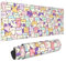 Grand tapis de souris Kawaii 80 x 30 cm XL - Tapis de souris de jeu amusant et mignon - Long tapis de souris pour clavier d'ordinateur - Base antidérapante - Bords cousus pour la maison, le bureau, le