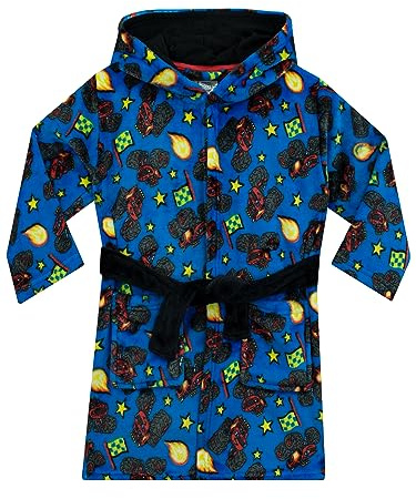 Blaze Und Die Monstermaschinen Morgenmantel Für Jungen | Monster Truck Bademantel Für Jungen | Morgenmäntel Kinder Blau
