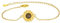 LINSTER Sonnenblumen Armband für Damen 925 Sterling Silber Vergoldet Verstellbare Sonnenblumen Armbänder Schmuckgeschenke zum Geburtstag Weihnachten für Damen Mädchen