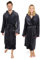 Blumtal Bademantel Damen & Herren S - OEKO-TEX zert. Morgenmantel mit Kapuze, extra saugstark, für Sauna, Anthrazit-Grau
