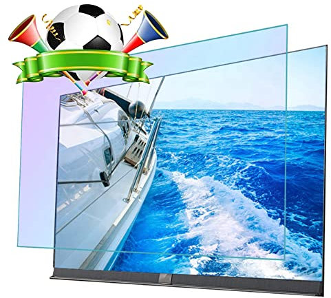 Protectores de pantalla de TV de 75-85 pulgadas Filtro de película antideslumbrante/antiluz azul/antiarañazos mate para TCL/Samsung/Toshiba/Sony/LG/Hisense y monitor curvo (75inch 1645x930mm)