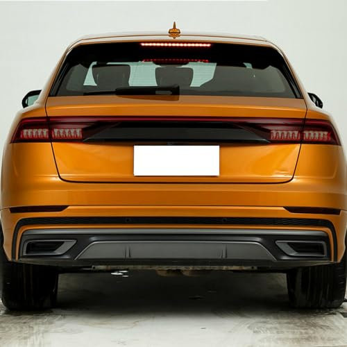 JCAKES Pellicola protettiva per fanali posteriori auto, in vinile trasparente, in TPU, per Audi Q8 S8 RSQ8 2019 2020, accessori