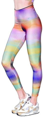 DITCHIL Mallas Deporte Mujer Leggins Strong Multicolor Running Fitness Yoga Gimnasio Talla M