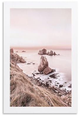 NeAfp Poster Peachy Rocks für Zimmer, Wohnzimmer, Dekoration, moderne ästhetische Wandkunst, Geschenk für Freunde, Bett, ungerahmt, 20 x 30 cm