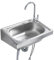 Fregadero De Acero Inoxidable Fregadero De Pared Estación De Lavado De Manos Comercial Fregadero De Cocina Rectangular Para Lavadero, Uso Interior, RV, Lavandería, Baño (37x31cm)