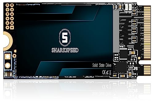 SHARKSPEED SSD da 1TB M.2 2242 NVMe 42 mm PCIe Gen 3.0x4, disco rigido interno Solid State Drive per laptop desktop Ultrabook