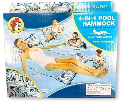 Buc-ee's 4-in-1 Pool Hängematte 111,8 cm