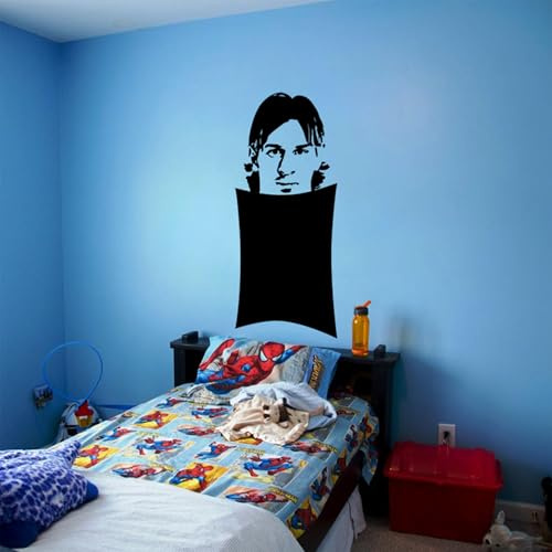 Ambiance Sticker Kreidetafel – Wandsticker, selbstklebend, abwischbar – Lionel Messi – H 200 x L 85 cm