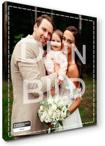 Impresi Personalisierte Foto Leinwand - Hochwertige Canvas mit Holzrahmen | Umweltfreundlicher Druck | 3D-Effekt | Ideal für Innenraum-Dekoration