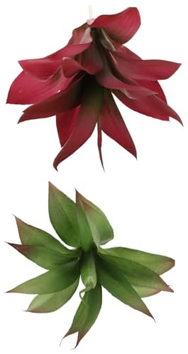 ULDIGI 2stücke Künstliche Sukkulenten Pflanzen Deko Aus Kunststoff Für Büro Home Office Fensterbank Couchtisch Ornament Ohne Pflege