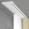Strapazierfähige Doppel-Vorhangschiene, Aluminiumlegierung, Deckenvorhangschiene für Raumteiler, Wohnzimmer, Badezimmer, Schlafzimmer, leiser Betrieb, 230 cm Länge, ideal für große Fenster und Türen,
