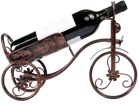 Zetqhuu Casier À Vin en Forme De Vélo pour Une Bouteille, Casier À Vin en Métal | Présentoir en Fer Vintage, Organisateur De Vin Horizontal pour Bar À Domicile, Cuisine, Salon