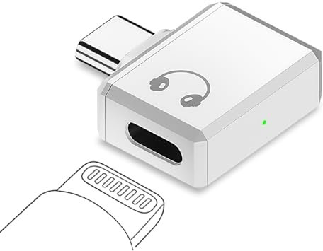 flintronic Adaptateur Lightning vers USB-C Audio, Adaptateur USB-C vers Lightning, Audio Adaptateur pour iPhone 16 15 Pro Max Plus, iPad Air/Pro/Mini, Samsung Galaxy S24 S23,Pixel
