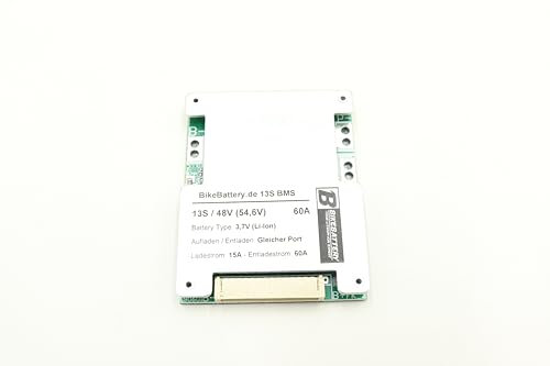 13S 48V (54,6V) 60A (Burst 120A) Li-Ion BMS Ultra Slim PCB (für bis zu 2500W Motoren geeignet) Battery Management System