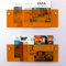 Gwezmxs Zeitungsständer Modern, Acryl Wandregal, Wand Bücher Regal, 2 Stück Orange, 50x15CM