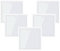 TRKETK 5 Pièces Pochettes Transparentes pour Permis de Voiture, Pincement De Pare-Brise De Voiture Clip de Carte de Stationnement pour la Voiture, la Camionnette, la Caravane (105x105 mm)