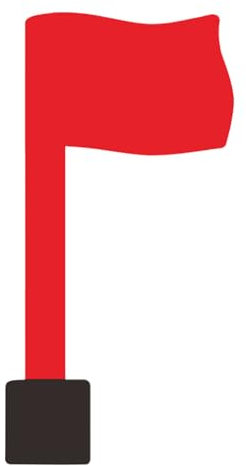 Drapeau Rouge pour Boîte Aux Lettres | Kit De Réparation pour Drapeau Rouge Extérieur | Autocollant pour Boîte Aux Lettres | Quincaillerie pour Boîte Aux Lettres pour Toutes Les Boîtes Aux Let