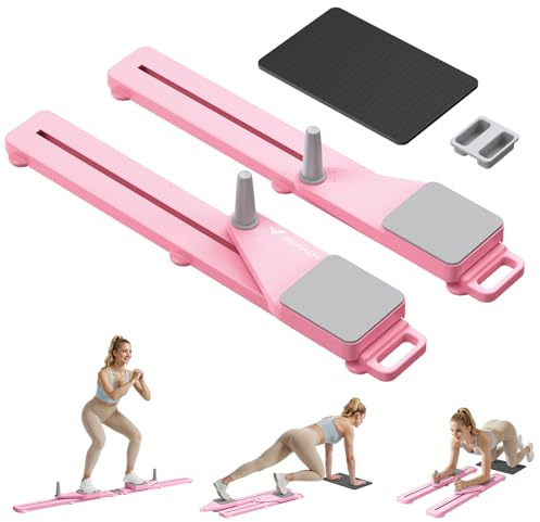 MERACH Pilates Board Pilates Equipment Multi-Reformer Pilates Machine | With 265lbs Foldable, Reformer Pilates for Core Abdominal Arms & Legs, Home Pilates Kit for Women Quiet