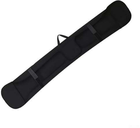 Jotekonoby Einzelne Snowboard-Hülle für Aufbewahrung und Transport, dehnbare Neopren-Abdeckung, 8 cm Längenerweiterung, sicherer Sitz für 134–170 cm große Boards (150 x 27 cm)