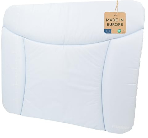 pic Bear Wickelauflage - hochwertige OEKO-TEX Wickeltischauflage - pflegeleichte Wickelunterlage - Auflage Wickelkommode - 85 x 72 cm - Babyblau