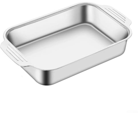 For Home Friendly Edelstahl Fischbräter mit zwei Ohren, kompatibel mit Induktionsherden, tiefes Design für sicheres Kochen ohne Lebensmittelverlust (B+over)