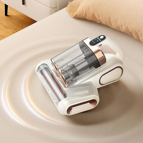 Cordless Mattress Vacuum Cleaner with UV-C Light - Advanced Dust Removal & Deep Cleaning Technology for Beds, Sofas, Carpets, Pet Hair and Household Dust, Handheld sofa Vacuum Cleaner for Home Use