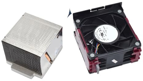 ZGGOZDH para HP ML350P G8 Gen8 CPU Kit procesador Ventilador de Servidor 661332-001 661332-002 667254-001 y disipador Calor 667268-001 661379-001 Usado(All)