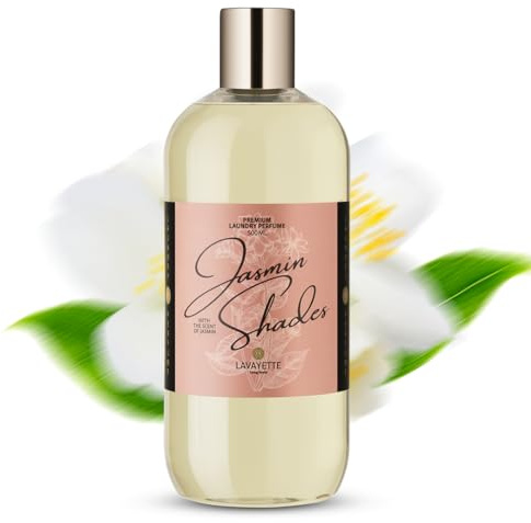 Lavayette Wäscheparfüm Jasmin Shades (Jasmin) – Premium Wäscheduft für Waschmaschine & Handwäsche – Wäscheparfum Flüssig für langanhaltenden Duft – 500 ml