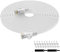 Lovicool Ethernet Cable 30m, Flat Internet Cat 6 Gigabit Lan Network RJ45 250MHz High Speed Patch Cord for Router, Modem, PC, Switches, Hub, Laptop,White, 1 Pack provided Cable Clips