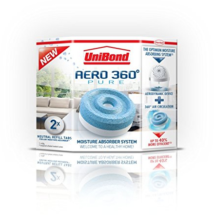12 X UniBond 1807921 Aero 360 - Moisture Absorber Refill Original 2 x 450g