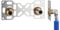 FIXSYSTEM Kit platine de sortie cloison pour tube PER à Sertir Ø16 - sorties entraxe 150 millimètres mâle 20x27 (3/4) pour robinet Douche/Baignoire - Installation visitable