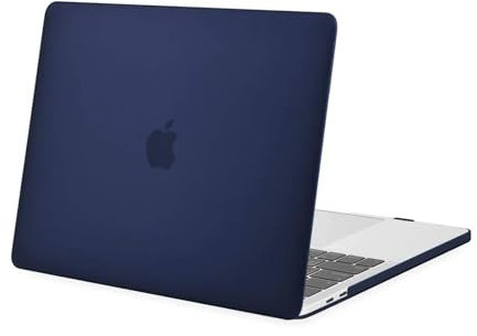 MOSISO Cover Compatibile con Macbook Pro 15 Custodia 2019 2018 2017 2016 Rilascio A1990 A1707 con Touch Bar e Touch ID, Plastica Rigida Case,Navy Blu