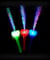 10 Stück LED Herz Leuchtwedel multicolor - Leuchtstab mit multicolor Licht - für Party, Konzert und Hochzeit - inkl. Batterien …