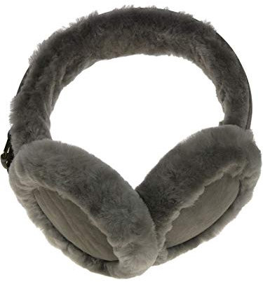 Harrys-Collection Damen Ohrenschützer aus Lammfell, Kopfgröße:Einheitsgröße, Farben:grau